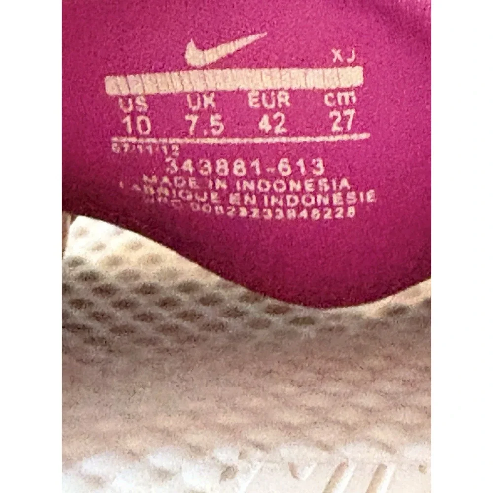 Nike Benassi JDI Slides Magenta Pink Grey Athletic Sandals WOMENS 10